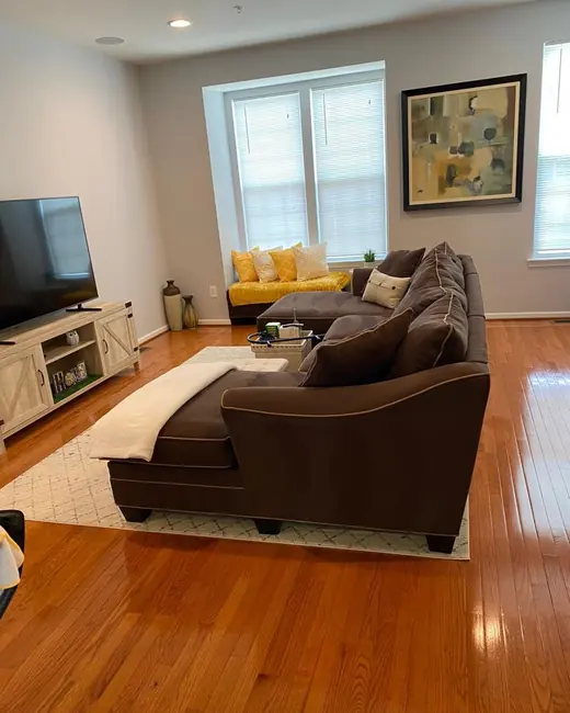 The same family room after cleaning by Katy Home Improvement